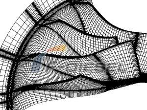 Grid Division of Impeller and Partial Diffuser
